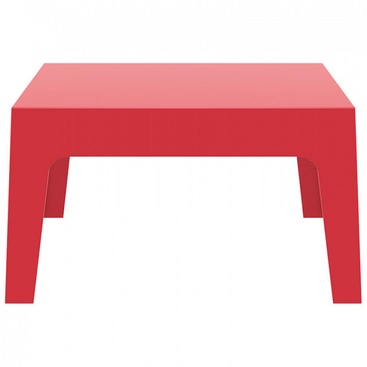 GARTEN-LOUNGETISCH Rot 77x56x43 cm - Rot, Kunststoff (77/56/43cm) - AlterEgo