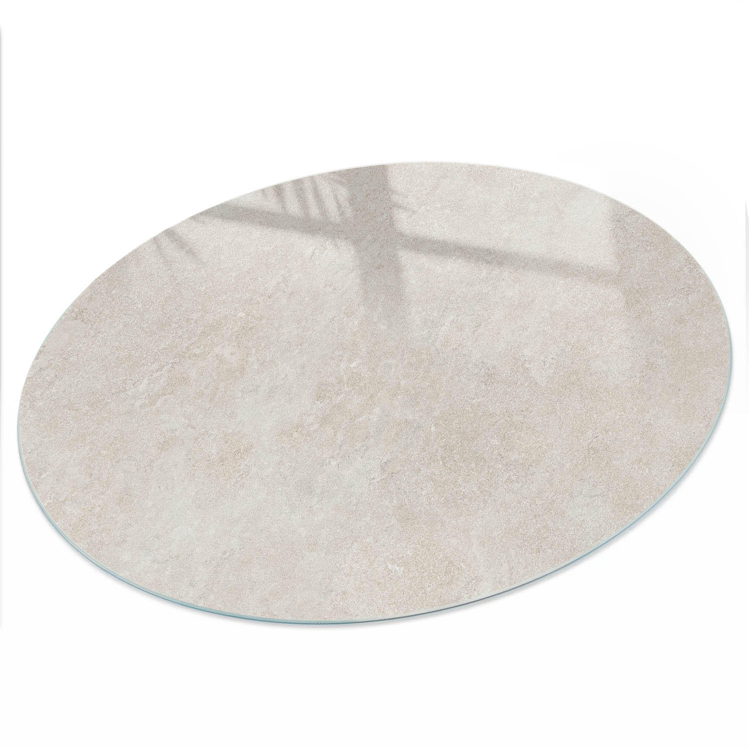 TISCHPLATTE fi70 cm – Neutrale Eleganz - Grau, Glas (70/70/0.4cm) - Wallfluent