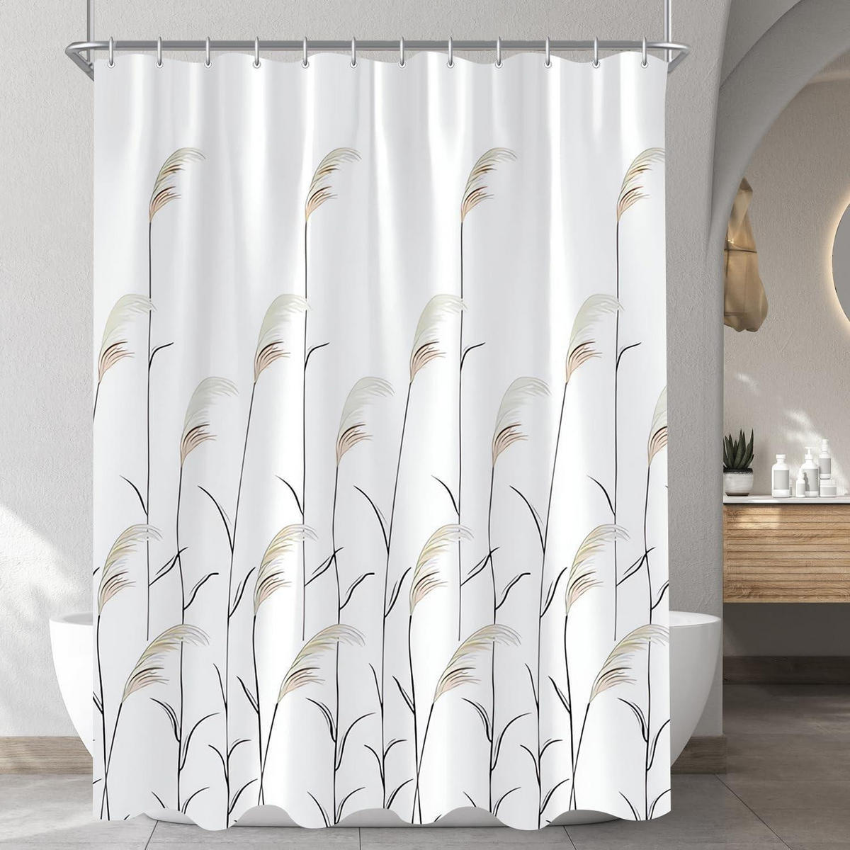 DUSCHVORHANG Weizenohr 200 x 180 cm - Multicolor, Textil (200/180cm)