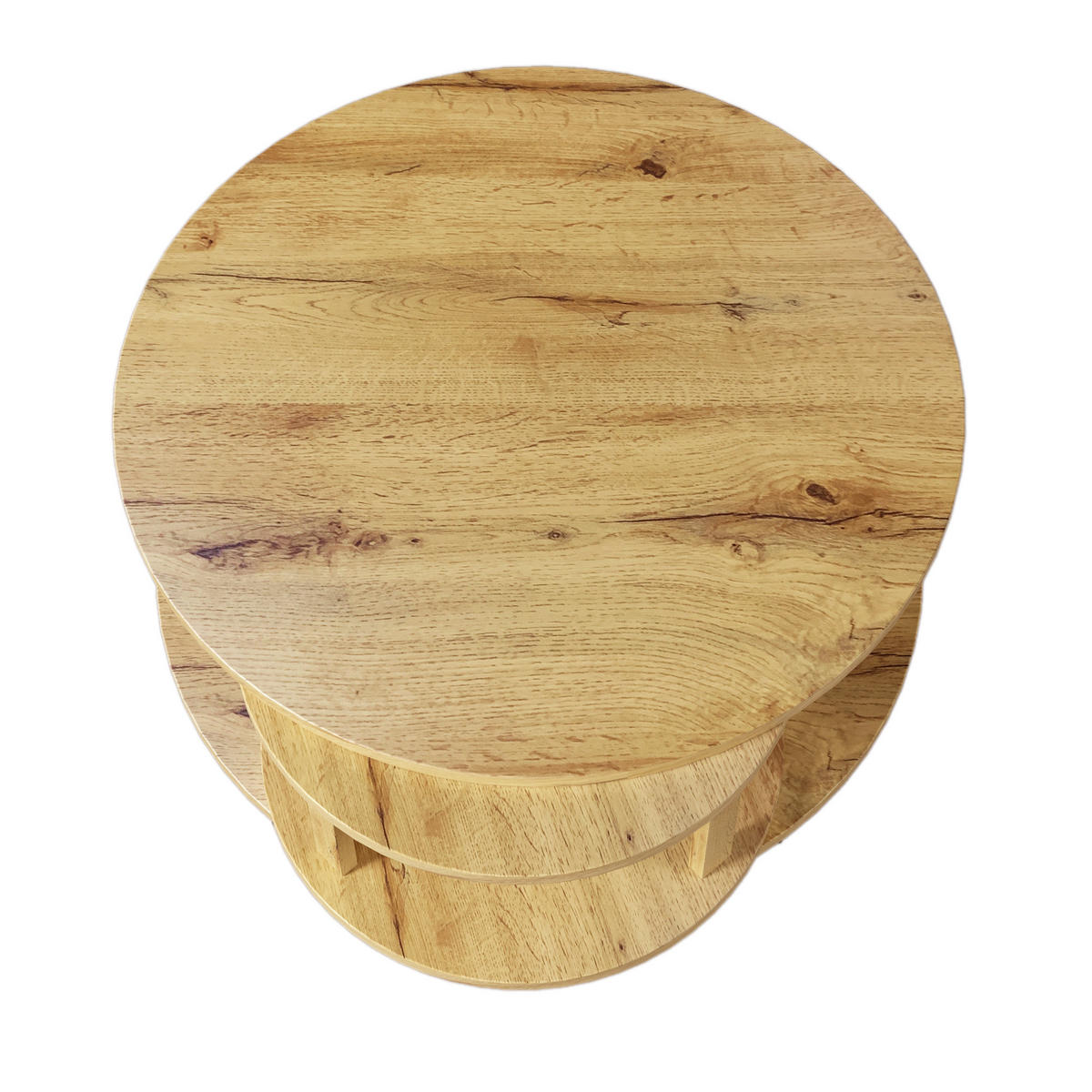 COUCHTISCH Holz und Schwarz 85,2/80/45,2 cm - Braun, Holzwerkstoff (85.2/80/45.2cm) - Urban Meuble