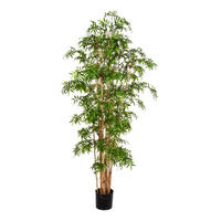 KUNSTBAUM Künstlicher Bambus - Lucia 230 cm - Grün, Kunststoff (230cm) - aplanta