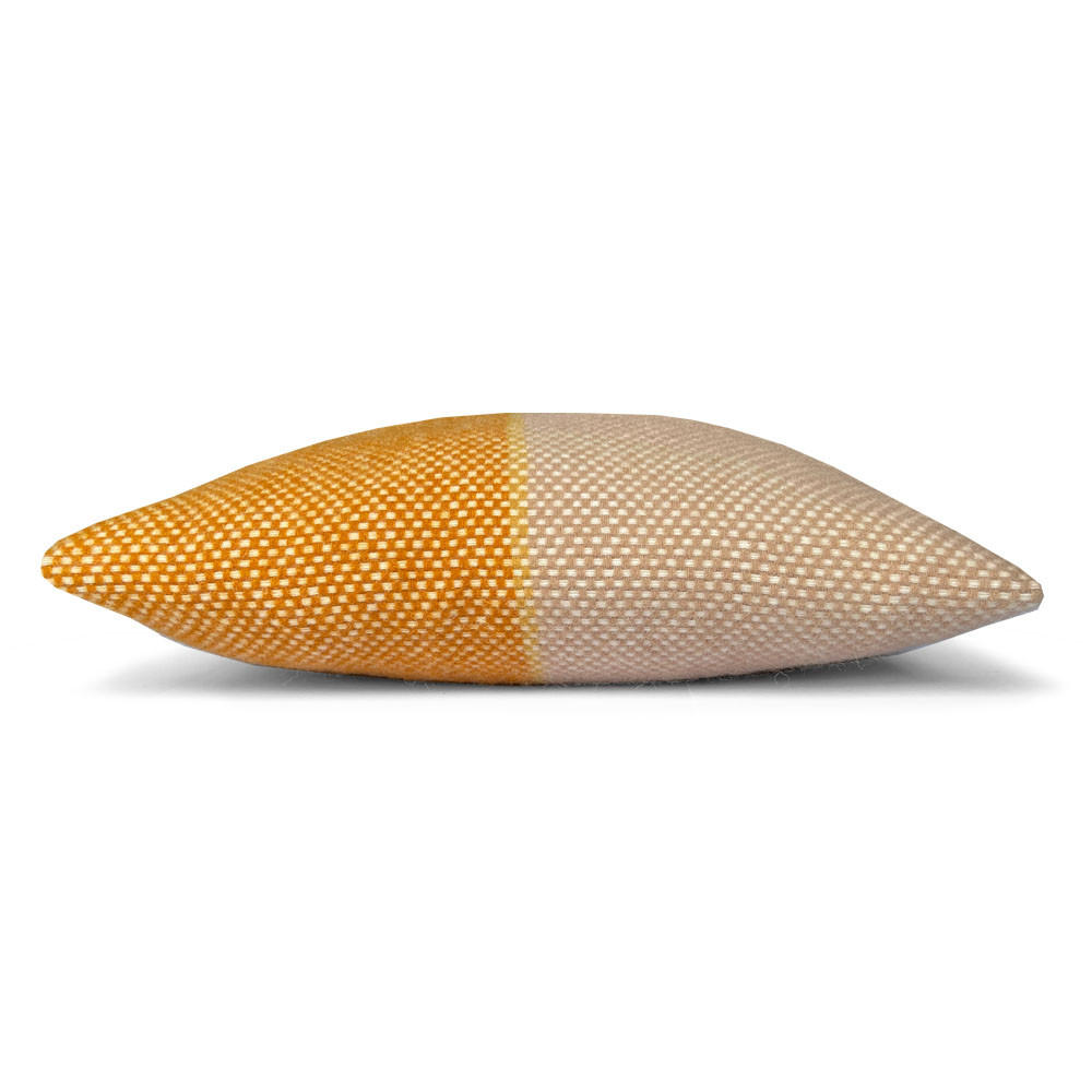 WOLLKISSEN Festlich gelb voll quadratisch 45x45 - Gelb, Textil (45/45/12cm) - Malagoon