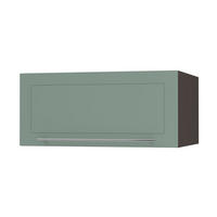 KLAPPHÄNGESCHRANK Kvantum W6B/80 Mint Matt / Lava Matt 80 / 59 / 36cm - Dunkelgrau/Mintgrün, Holz/Holzwerkstoff (80/36/59cm) - Feldmann-Wohnen
