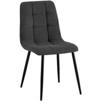 STUHL Cord Grau - Grau, Textil/Metall (45/84/55cm) - CLP