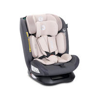 KINDERSITZ Scorpius i-Size beige grau (40-150cm) verstellbar 5-Punkt-Gurt bis 36 kg - Beige, Kunststoff (45/52/50cm) - Lorelli