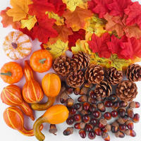 HERBSTDEKORATION Set 96-teilig - Multicolor, Kunststoff (10cm)