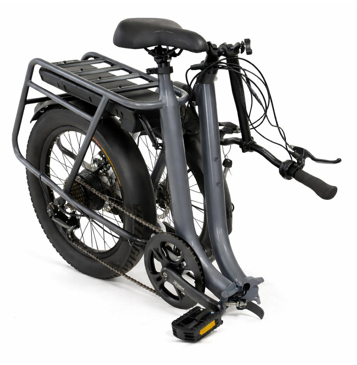 FALT E-BIKE 20" TERRAIN, GRAU - Rot, Metall (125cm) - LLOBE