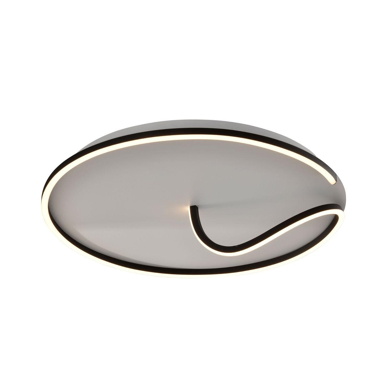 DECKENLEUCHTE Bowen, Schwarz, 17cm - Schwarz, Metall (17/56/17cm) - KOSILUM