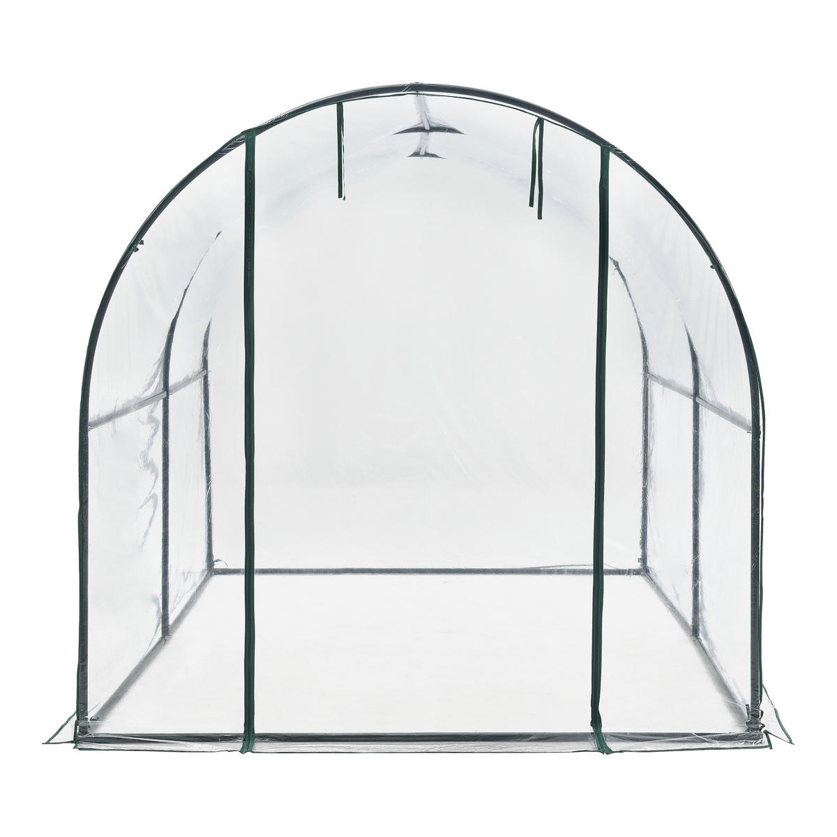 GEWÄCHSHAUS Grünwald - Transparent, Kunststoff (200/190/300cm) - [en.casa]