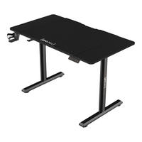 SCHREIBTISCH höhenverstellbar Pomona - Schwarz, Holzwerkstoff/Metall (60/110/117cm) - pro.tec