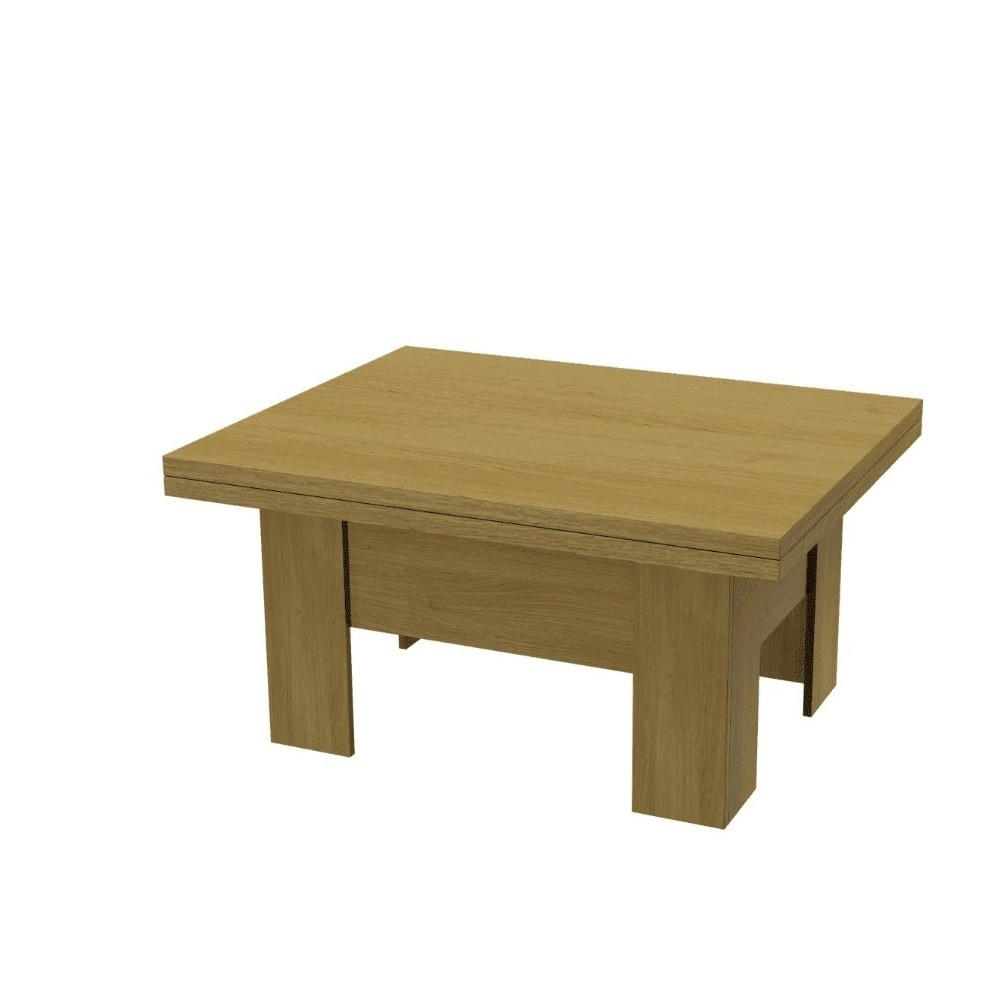 ESSTISCH ROKAR Ausziehbar 100 - 200 / 80 x 78 cm - Eichefarben/Akaziefarben, Holz (100/80/78cm) - MASSENO