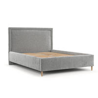 POLSTERBETT Vega 120/200 cm Hellgrau im Lotta Stoff - Hellgrau/Naturfarben, Holz/Holzwerkstoff (120/200cm) - AltaBeds