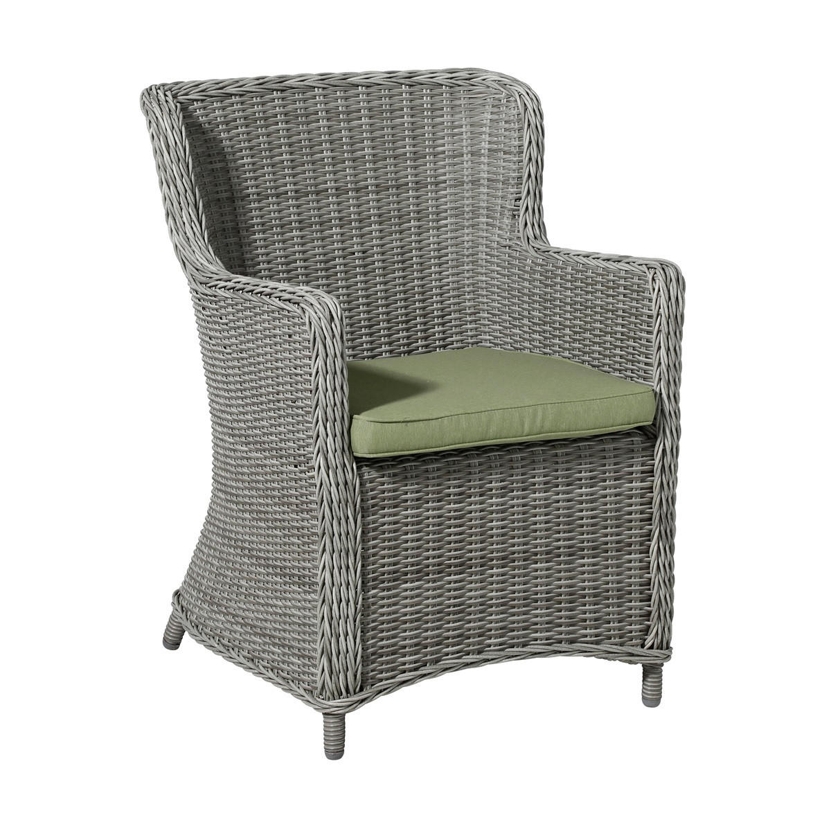 SITZKISSEN Panama 48/48 cm 4er-Set - Hellgrün, Textil (48/5/48cm) - Madison