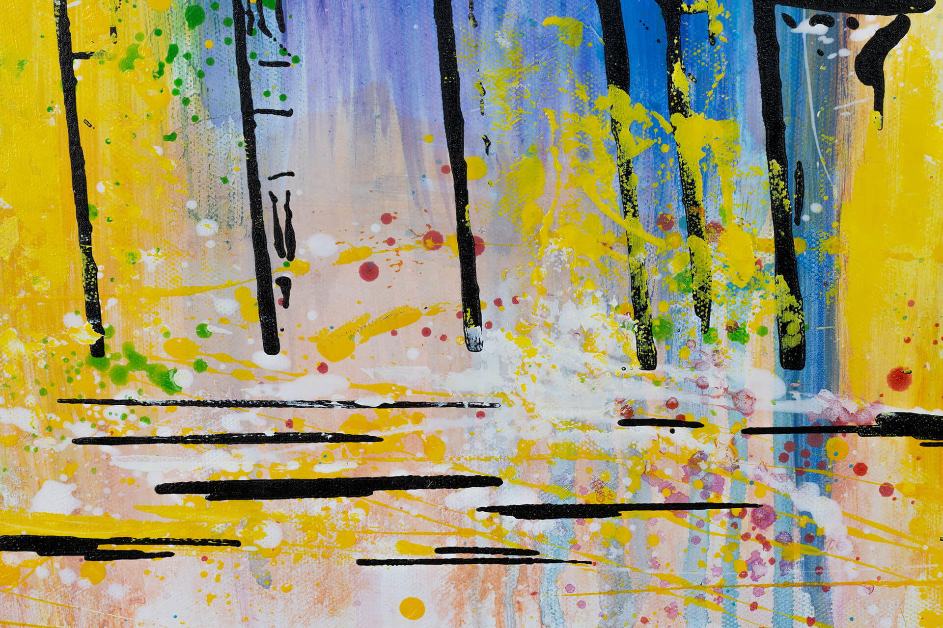 ACRYLBILD HANDGEMALT 120/60 cm - Multicolor/Grau, Holz/Textil (1.7/60cm) - KUNSTLOFT