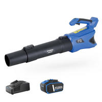 AKKU-LAUBBLÄSER LB2040LI (20V, 40 m/s, 8.500 l/min, 4.0 Ah Akku und Ladegerät) - Blau, Kunststoff (27/27/81.5cm) - HYUNDAI