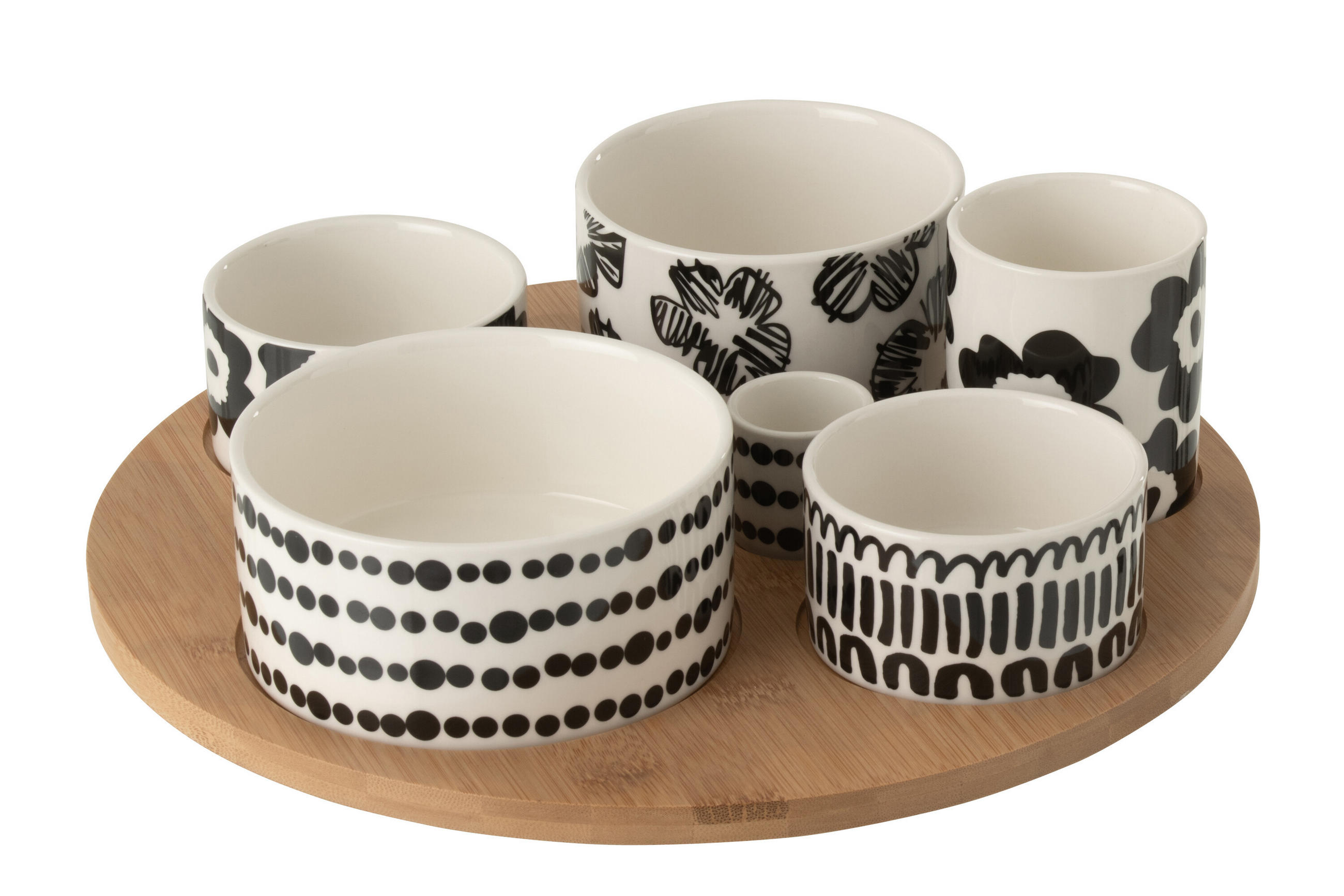APERITIF-SET KERA - Weiß, Keramik (30/9/30cm) - J-Line