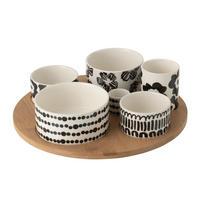 APERITIF-SET KERA - Weiß, Keramik (30/9/30cm) - J-Line
