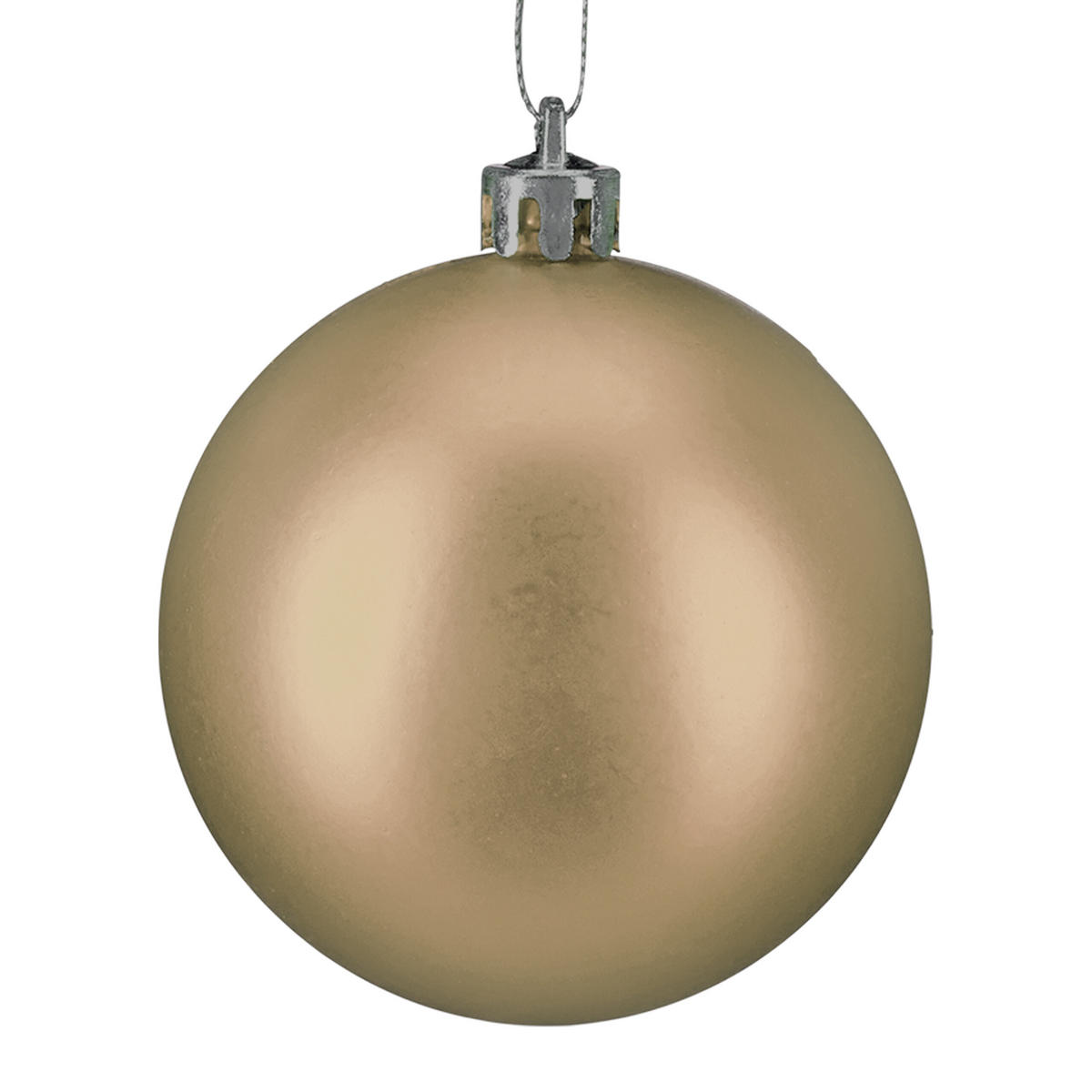 30XWEIHNACHTSKUGELN - Creme, Kunststoff (6/7/6cm) - Relaxdays