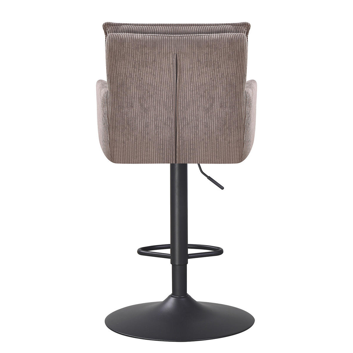 BARSTUHL - 2er-Set - Taupe/Schwarz, Textil/Metall (56/100/57cm) - home24