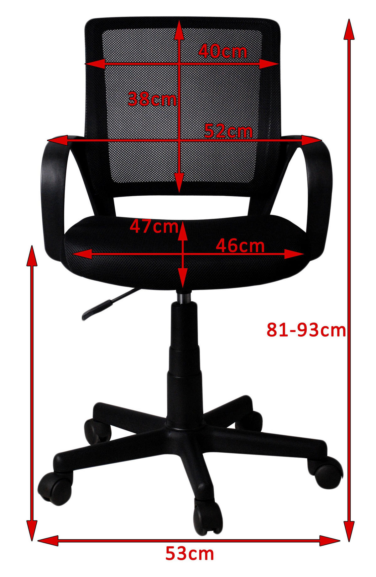 JUGENDDREHSTUHL Weiß / Blau - Blau/Weiß, Textil/Metall (53/93/56.5cm) - Akord