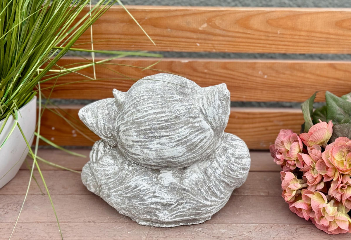 STEINFIGUR Gargoyle Roberto frostfest - Grau, Stein (22/20/16cm) - stoneandstyle