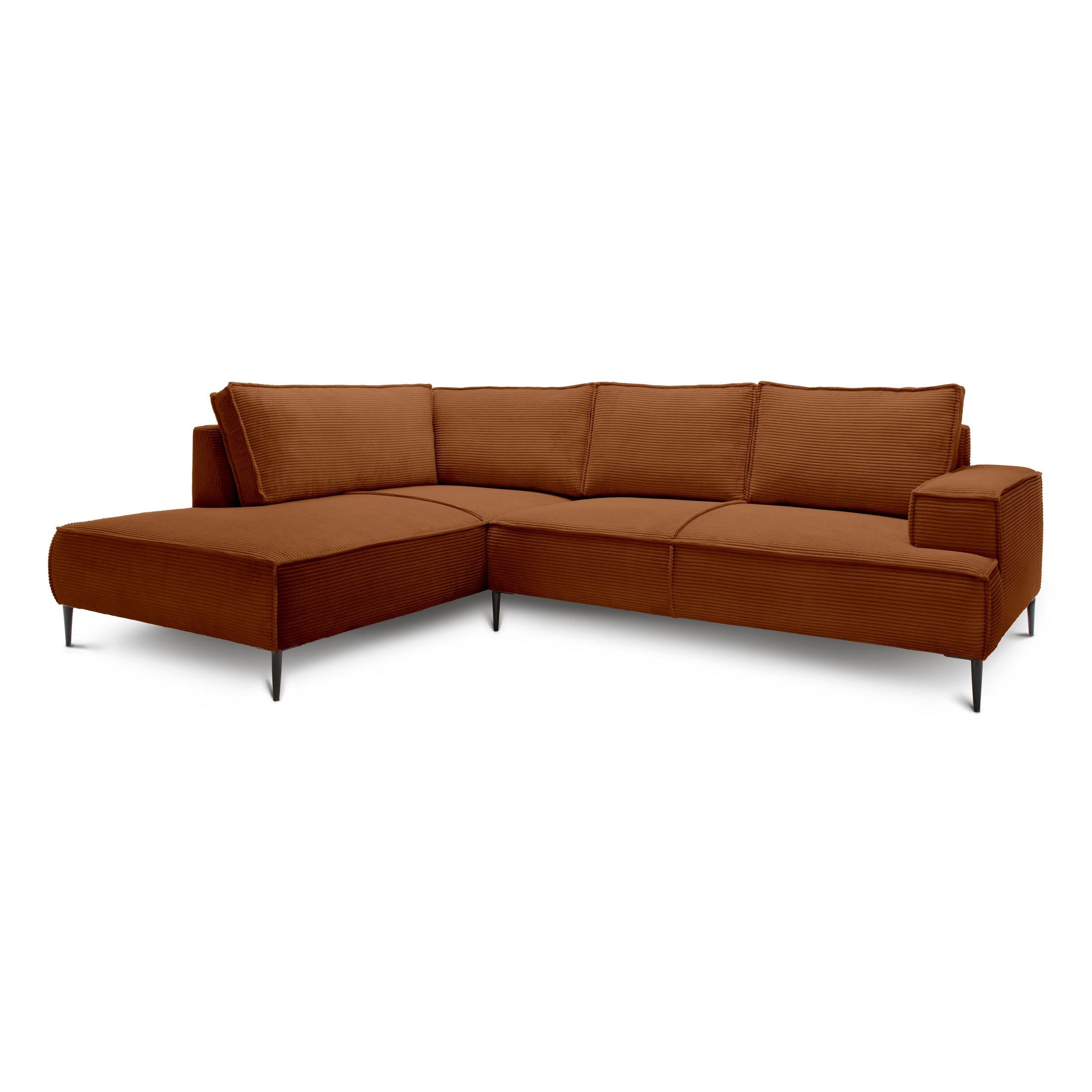 Pillovely Ecksofa Dunkelbraun 275x44x195 cm
