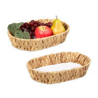 2XOBSTSCHALE - Multicolor, Textil (7cm) - Relaxdays