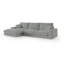 ECKSOFA Harvesty Grau - Grau, Textil (332/92/169cm) - Pillovely