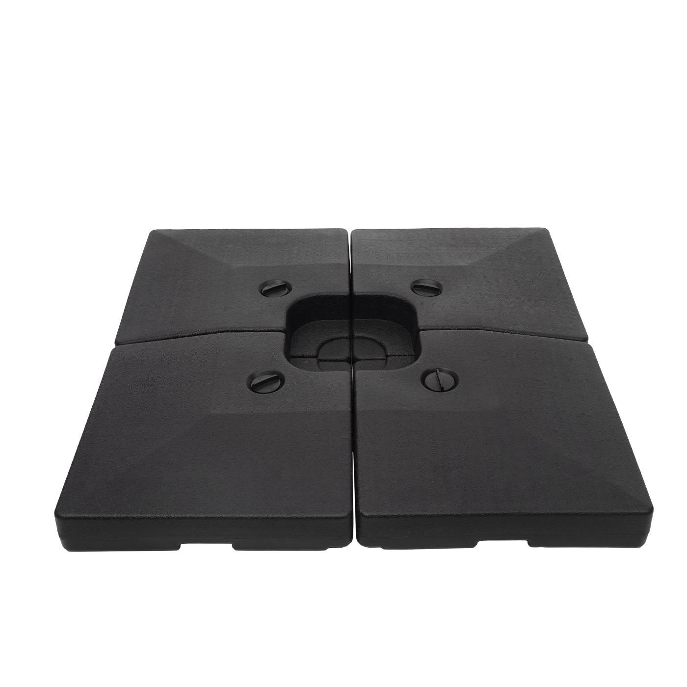 SONNENSCHIRMSTÄNDER Schwarz - Schwarz, Kunststoff (104/104cm) - MCW