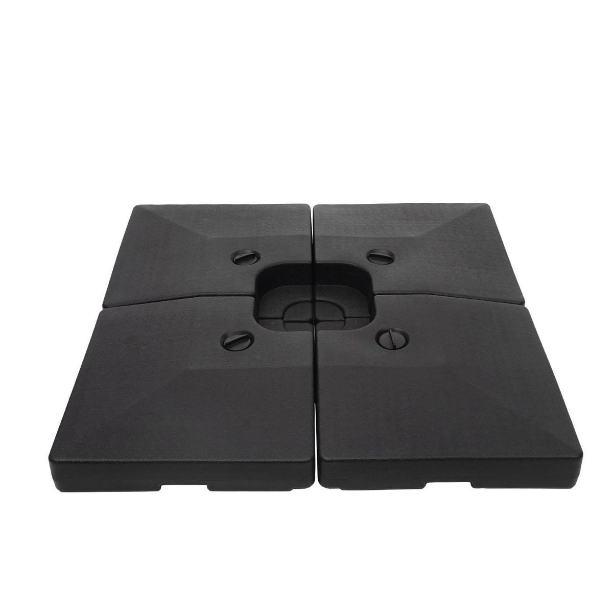 SONNENSCHIRMSTÄNDER Schwarz - Schwarz, Kunststoff (104/104cm) - MCW