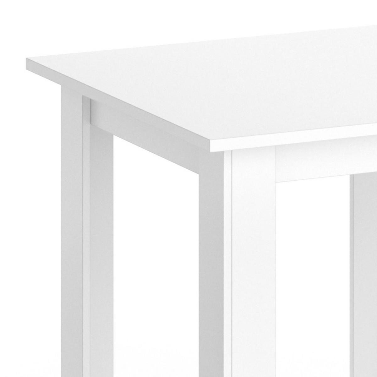 ESSTISCH Karlos Weiß 80 x 80 cm - Weiß, Holzwerkstoff (80/80/76.6cm) - Vicco