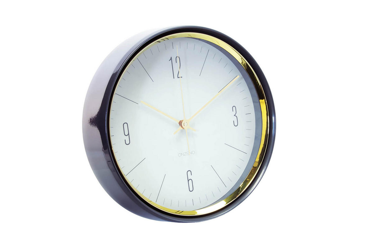 WANDUHR Design Weiß 33/33 cm - Weiß, Glas (1.24/32.7/5cm) - ONZENO