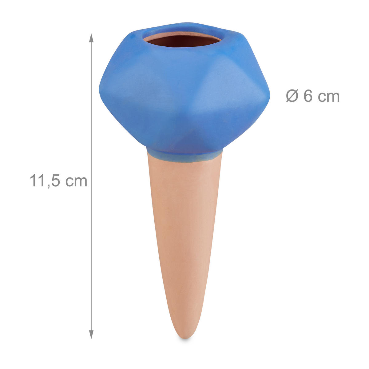 4XBEWÄSSERUNGSKUGELN - Multicolor, Keramik (6/11.5/6cm) - Relaxdays