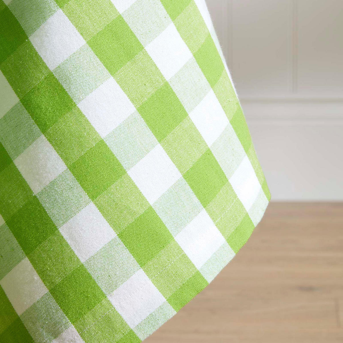 TISCHDECKE Vichy-Karo grün kariert, 137/178 cm - Grün, Textil (137/178cm) - Homescapes