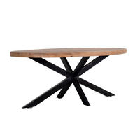 ESSTISCH oval aus Mangoholz 220cm, natürlich - Braun, Holz (220/100/76cm) - Giga Meubel