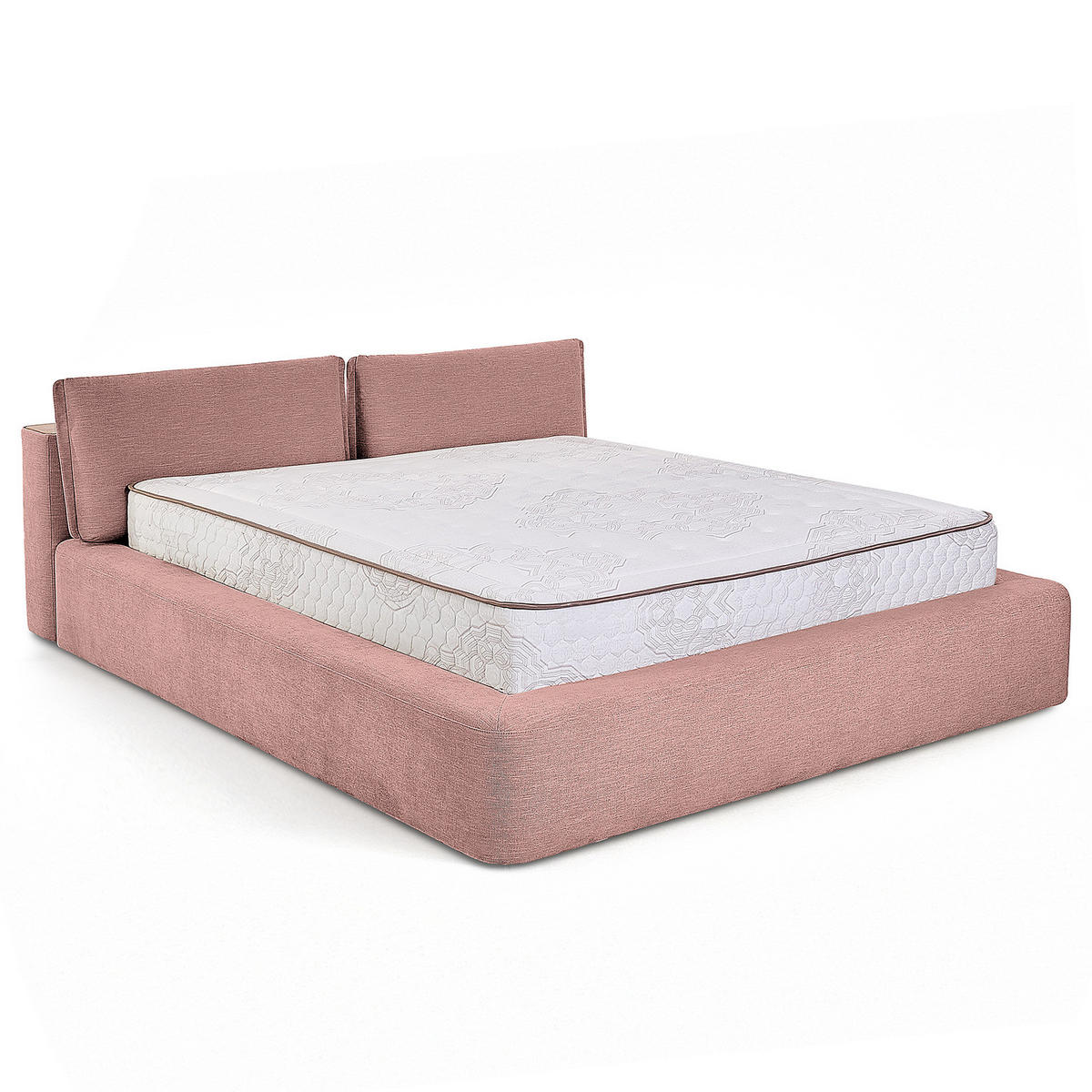 POLSTERBETT - Mauve, Textil (200/200cm) - home24