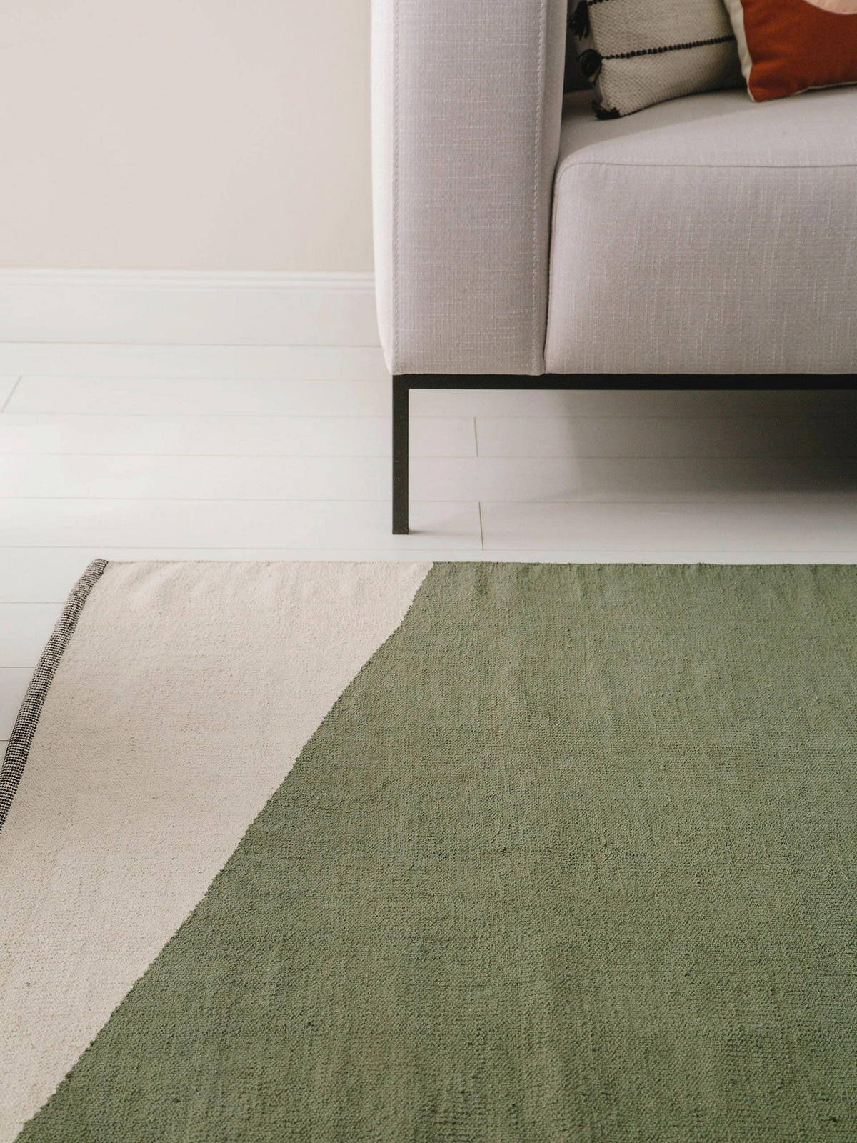 BAUMWOLLTEPPICH Lenny Grün 160x230 cm - Grün, Textil (160/230cm) - benuta Pop