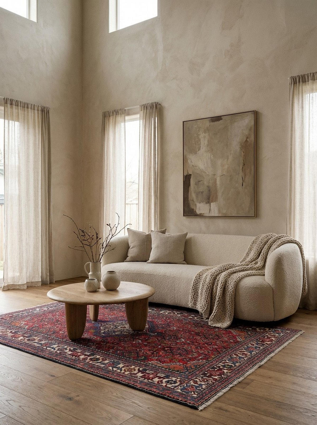 TEPPICH Assadabad Rot 190/122 cm Schurwolle - Rot, Textil (122/190cm) - Looma