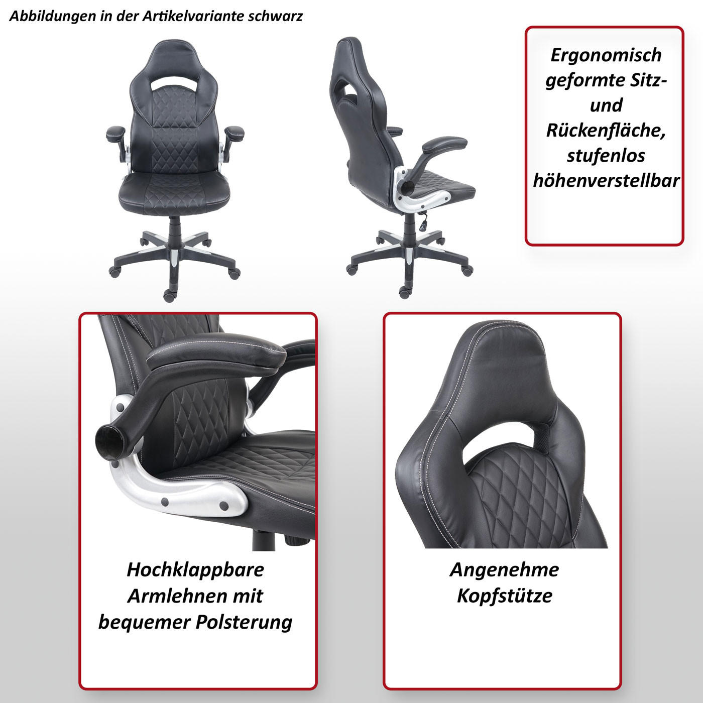 BÜROSTUHL Weiß - Weiß, Textil (67/121/65cm) - MCW