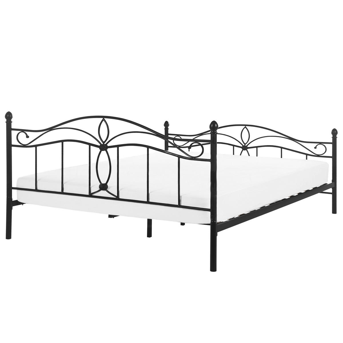 METALLBETT 160/200cm Schwarz Antlia - Schwarz, Metall (160/200cm) - Beliani