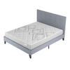 POLSTERBETT und MATRATZE - 120 x 190 cm - Taschenfederkern - 20cm dick - Grau, Naturmaterialien/Holz (120/190cm) - November Sleep