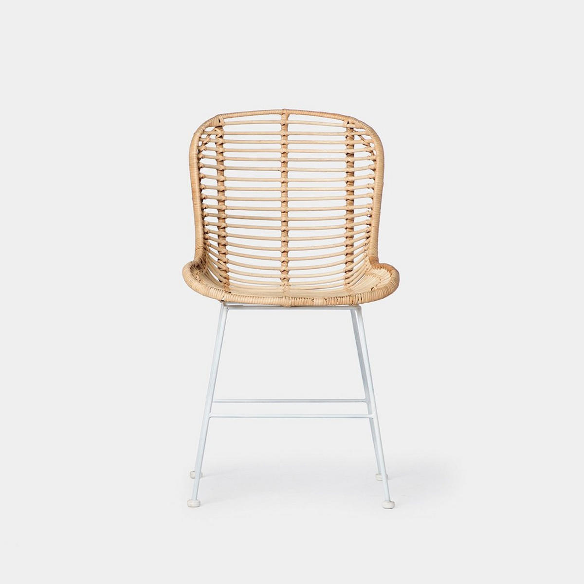 STUHL FÜR DRAUSSEN Leo Natürlich 47 cm x 86 cm - Naturfarben, Naturmaterialien (47/86/57cm) - Klast Home