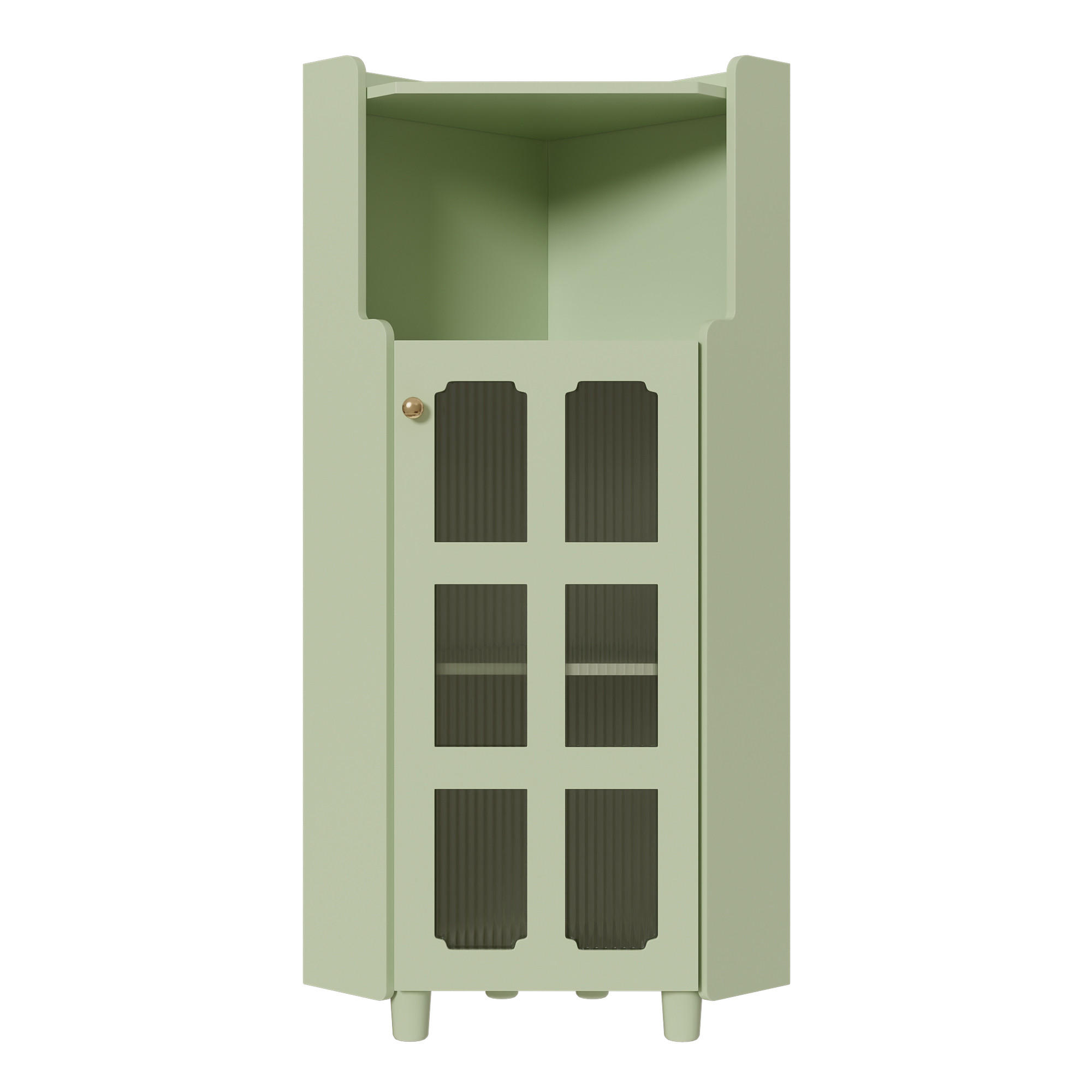 Urban Meuble Eckschrank Mintgrün 63x124x45 cm