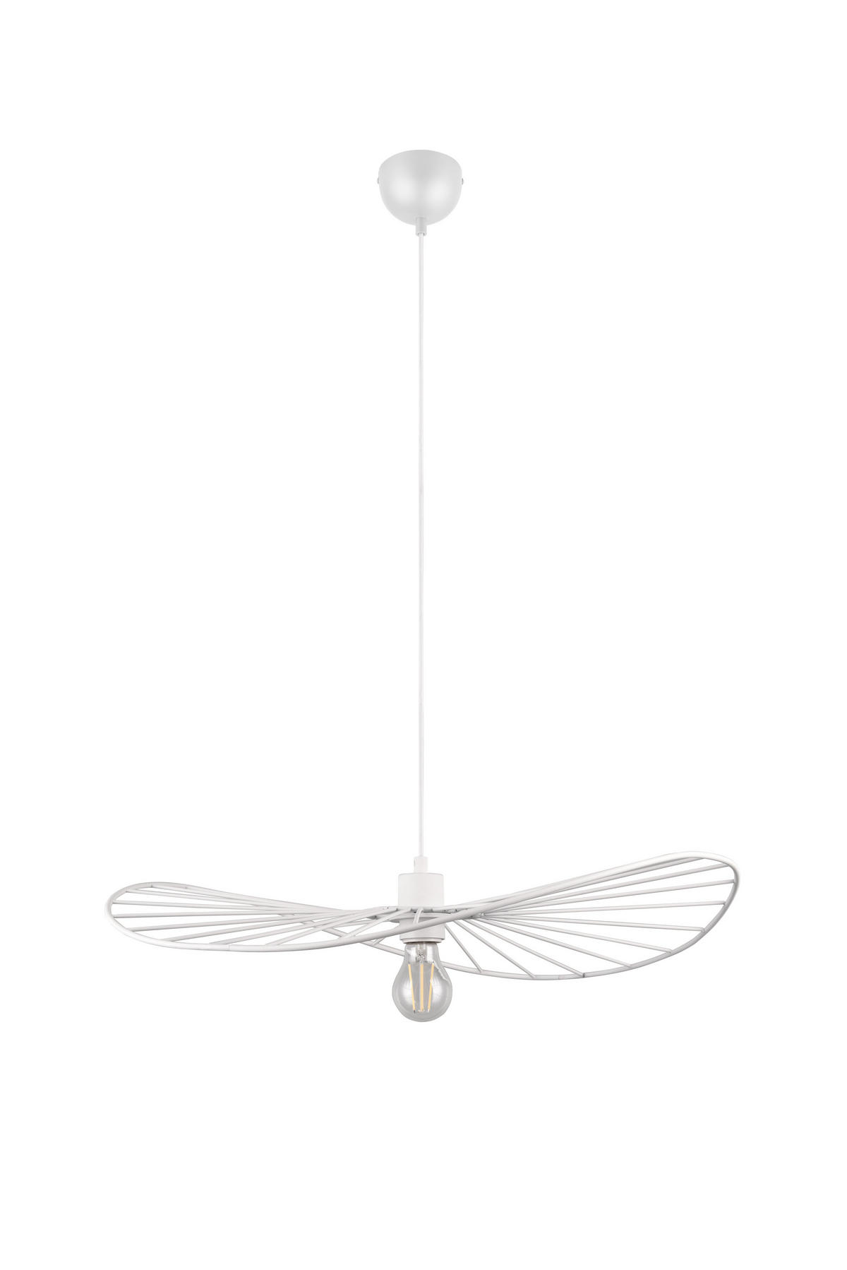 HÄNGELAMPE CHAPEAU - Weiß - 60/60/150 cm - Weiß, Metall (60/60/150cm) - Trio Leuchten