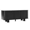 TV-SCHRANK 120 cm, schwarzes Holz - Schwarz, Holz (40/50/120cm) - Oviala