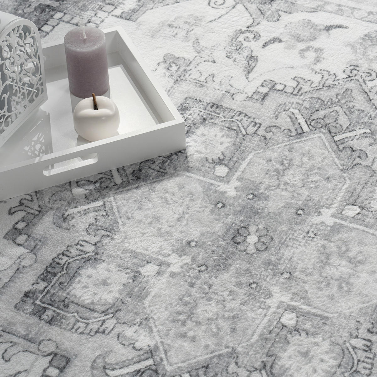 KURZFLORTEPPICH 80/150 cm Cambridge 462 - Grau, Textil (80/150cm) - Paco Home