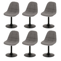 ESSZIMMERSTUHL Hellgrau 6er-Set - Hellgrau, Textil (47/83/43cm) - MCW
