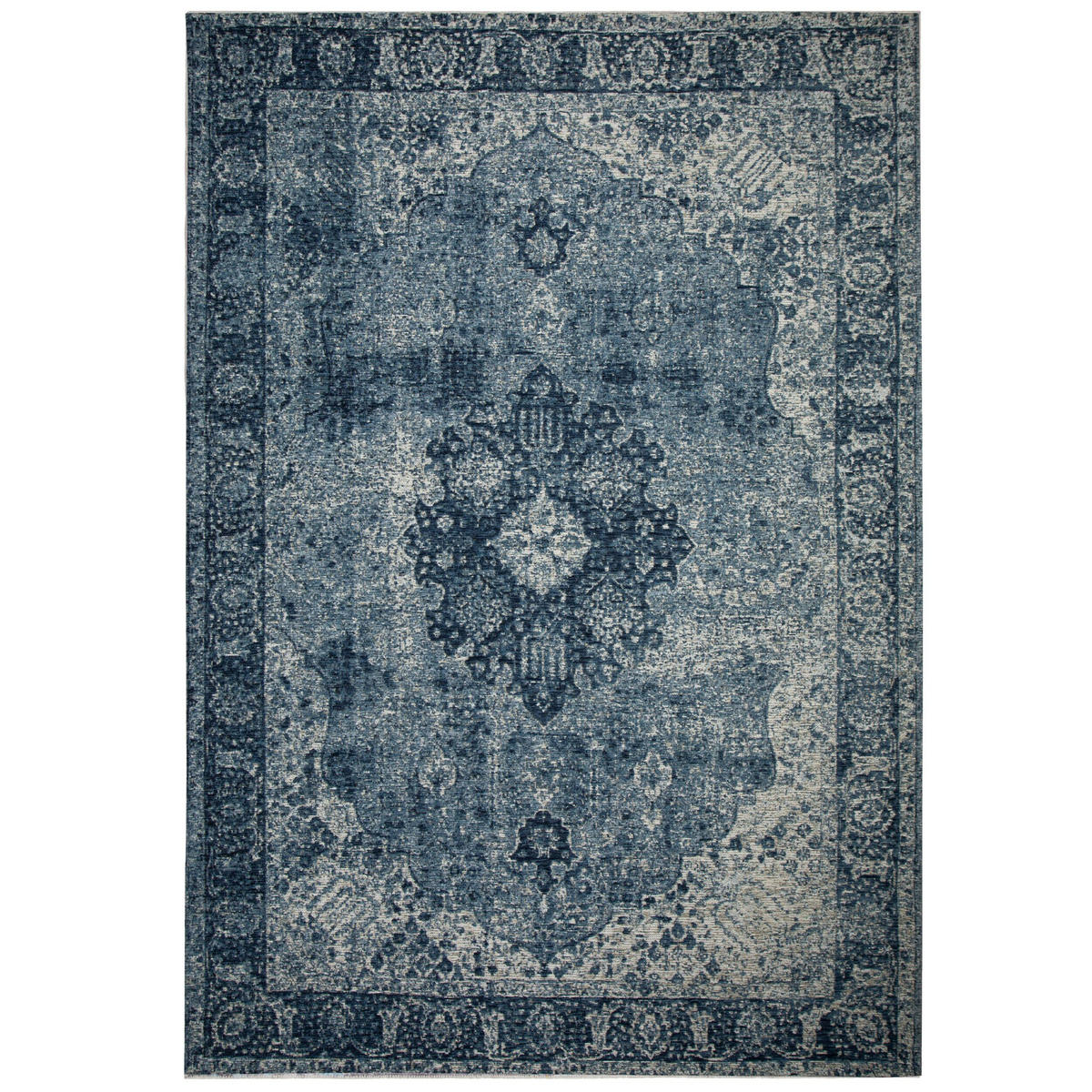 TEPPICH Vintage-Traditionell-Stil COQUET TARA, Blau 200x290 cm - Blau, Textil (200/290cm) - KADIMA DESIGN