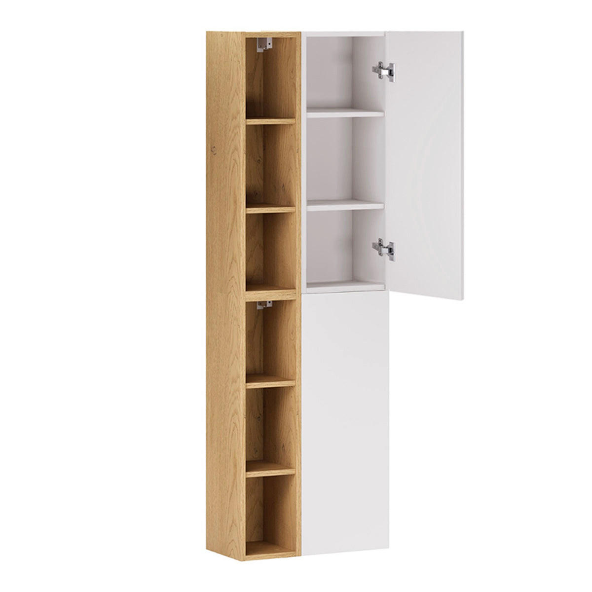 HÄNGESÄULE Oria Weiß - Weiß, Holzwerkstoff (50/160/26.6cm) - Petits-meubles