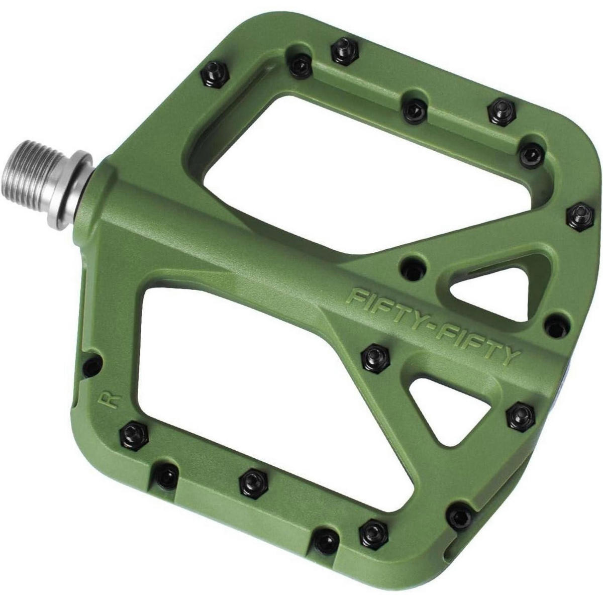 FAHRRADPEDALE Nylon Composite Olive Grün - Olivgrün, Kunststoff (10.6/1.5/10.4cm)